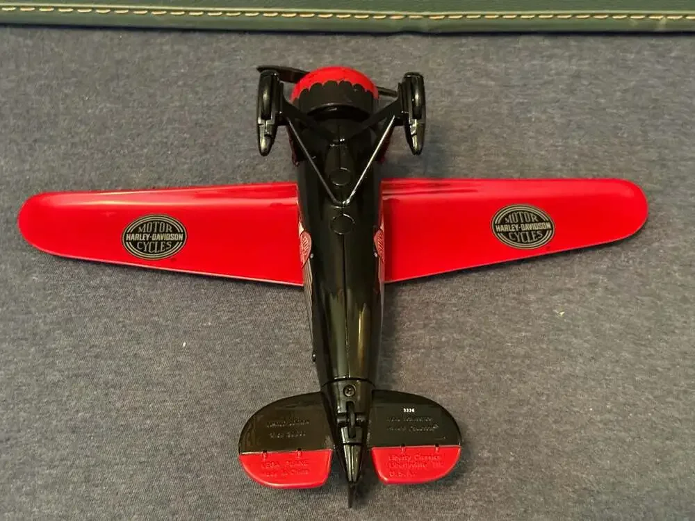 Harley Davidson 1932 Lockheed Vega 5B Diecast Metal Airplane Coin Bank (HD3)
